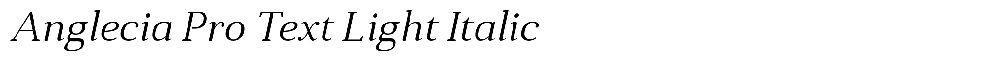 Anglecia Pro Text Light Italic image